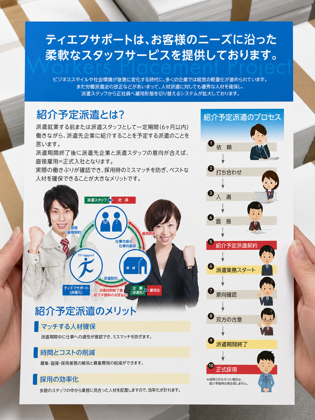 ティエフサポート 様 | サービス案内チラシ